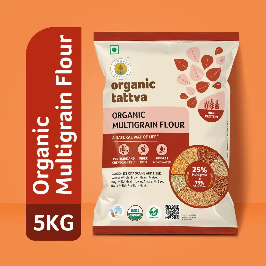 ORGANIC MULTIGRAIN FLOUR 750GM