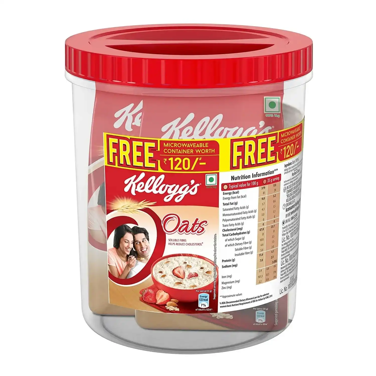 KELLOGGS OATS JAR