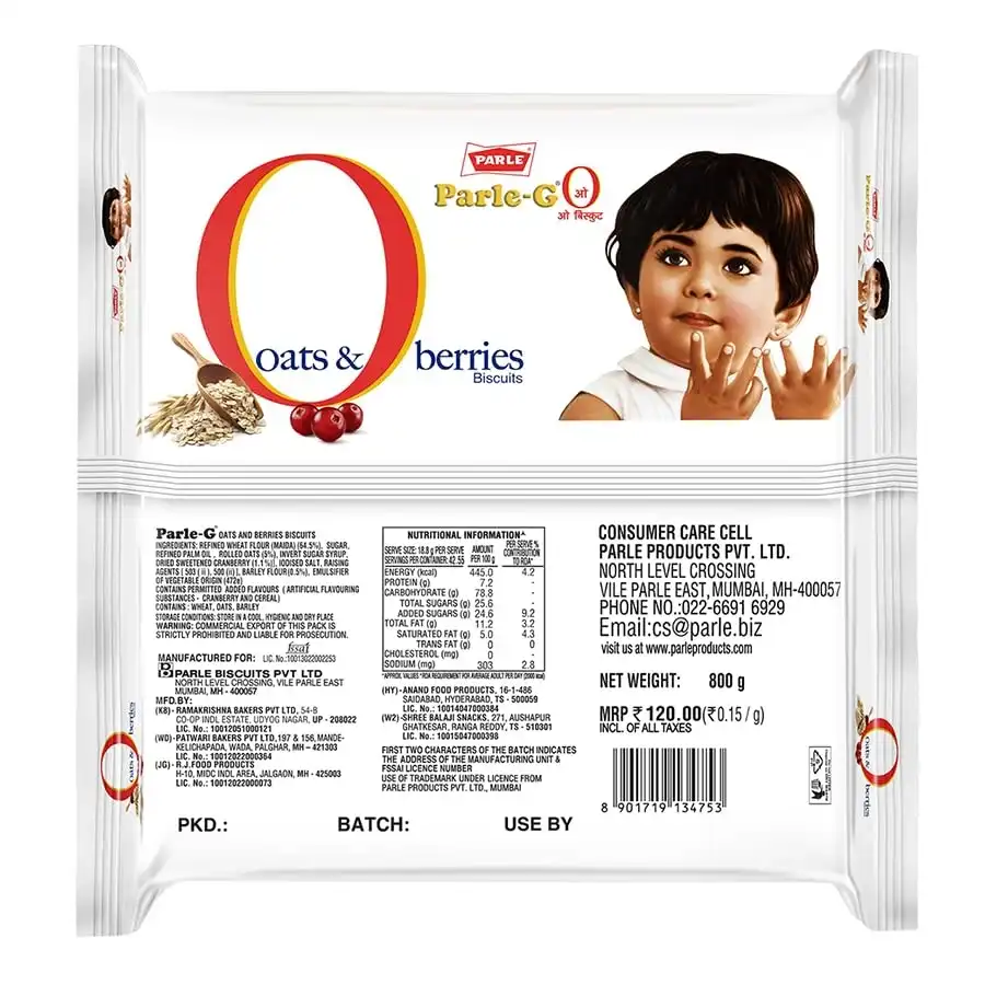 PARLE G OATS S BERRIES