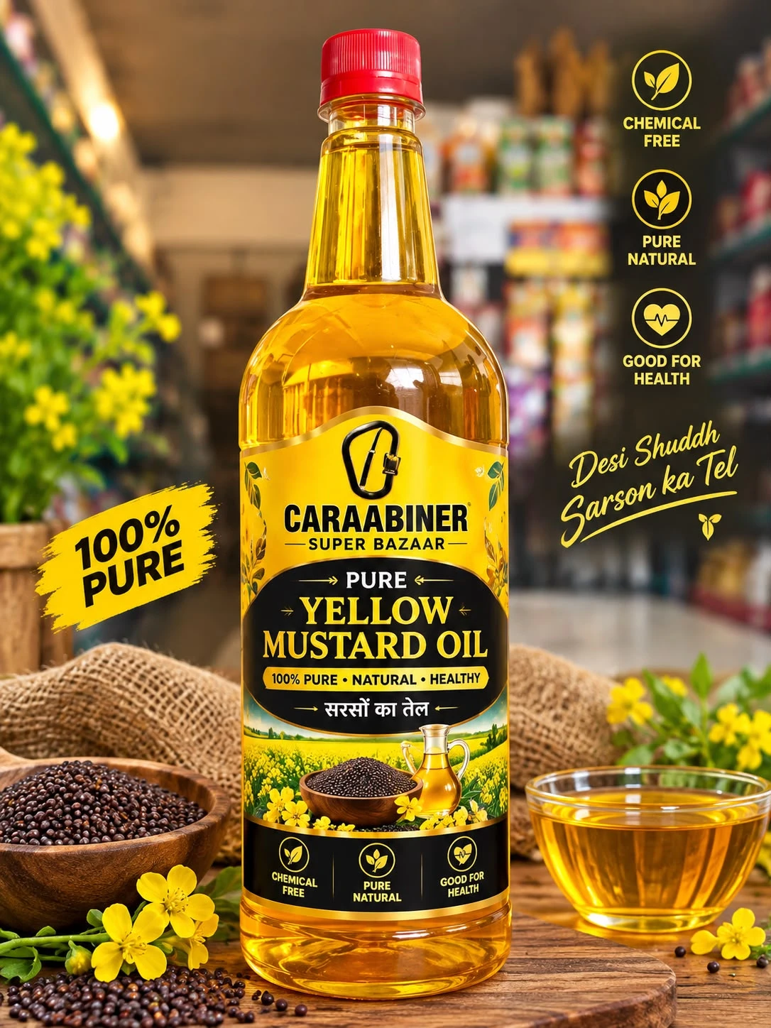 YELLOW MUSTARD OIL 1LTR